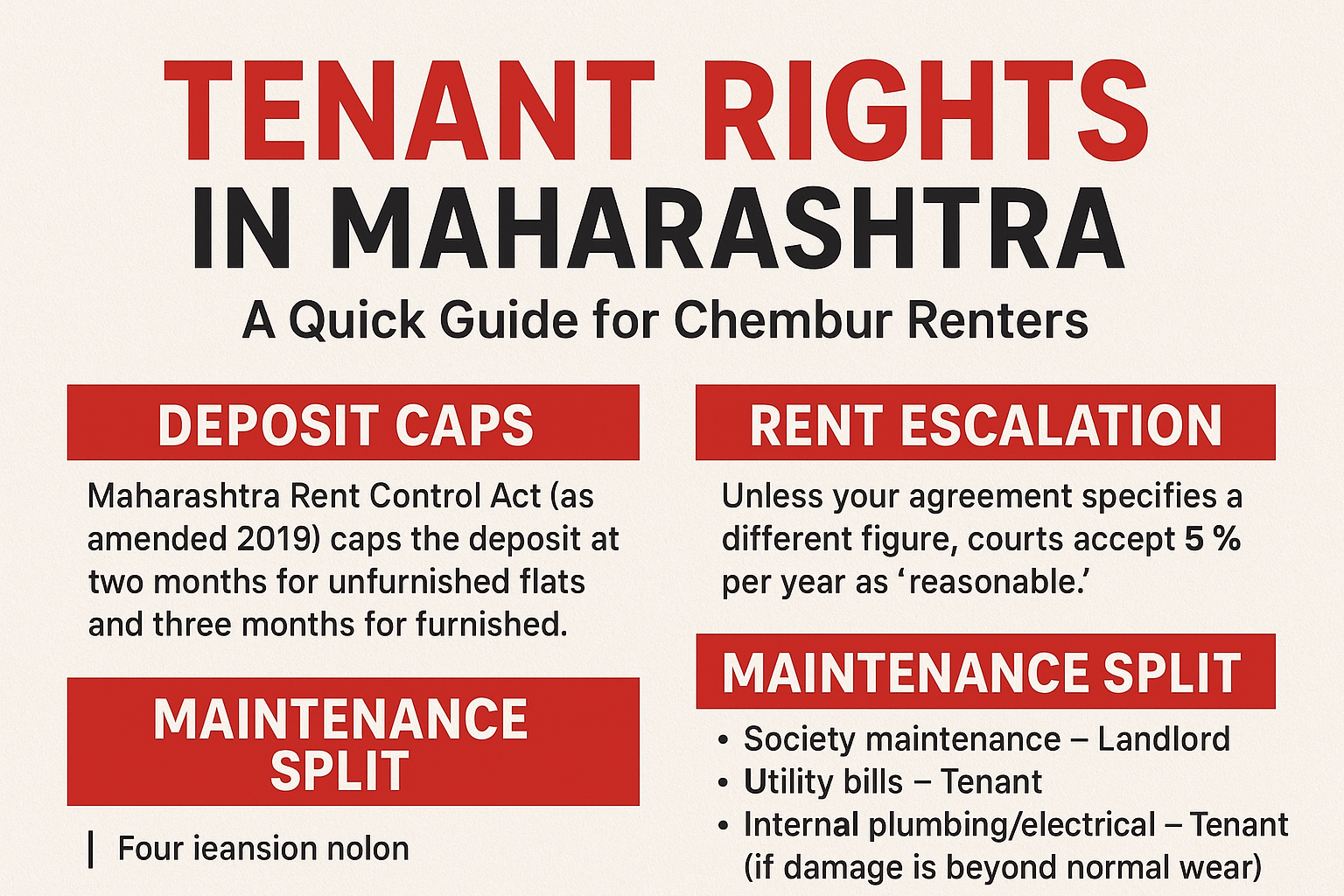 Tenant Rights in Maharashtra – A Quick Guide for Chembur Renters
