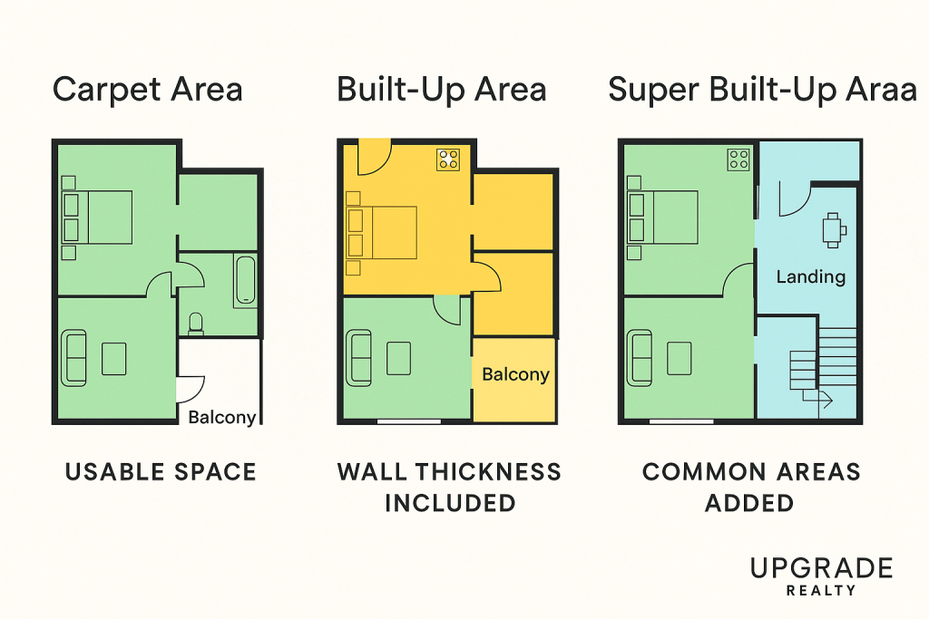 Carpet Area vs Built-Up Area: What You Need to Know